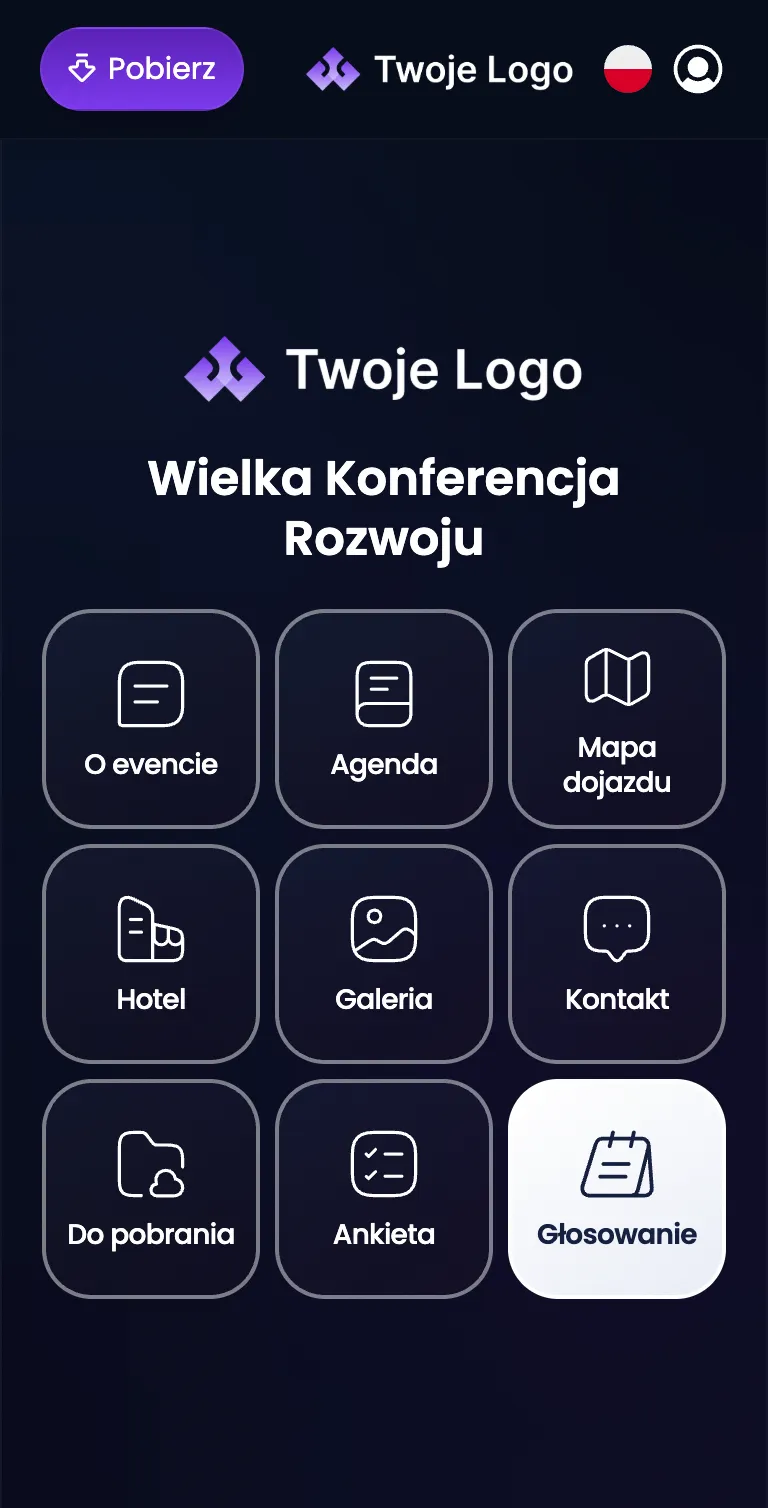EventApp PWA event app home screen