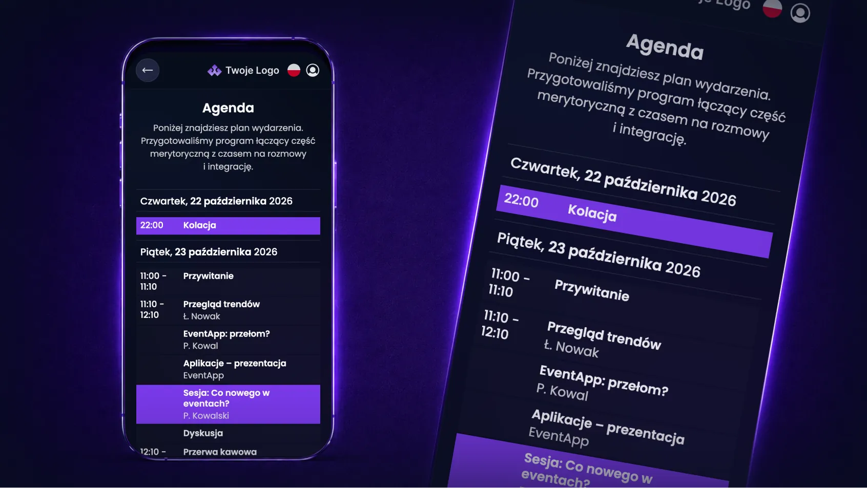 A dynamic and interactive schedule at your fingertips.